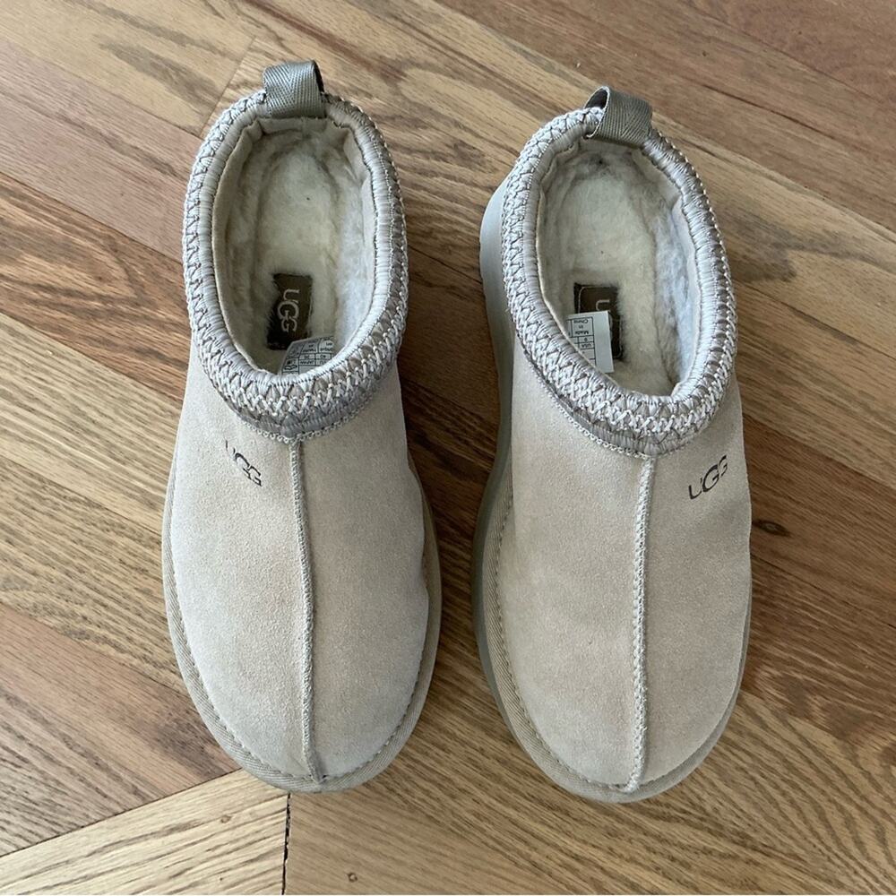 UGG Women's Tazz Slip-On Platform Mule Slippers  Size 9 Mustard Seed Color - Picture 11 of 13
